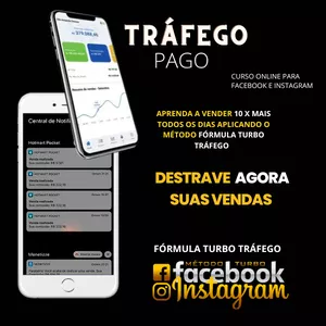 Imagem do curso Fórmula turbo Tráfego para Facebook e Instagram