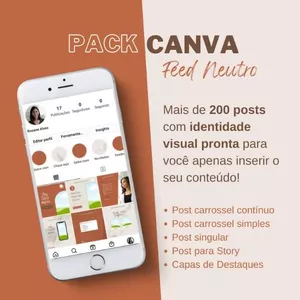 Imagem do curso Pack Canva - Feed Neutro