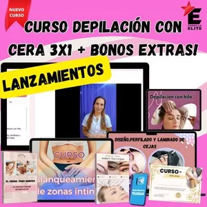 Imagen de portada para Curso online Curso Depilación con cera 3x1 + Bonos extras!