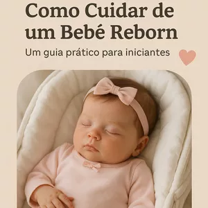 Imagem de capa para o Ebook Como cuidar de um bebê Reborn - Guia para iniciantes!
