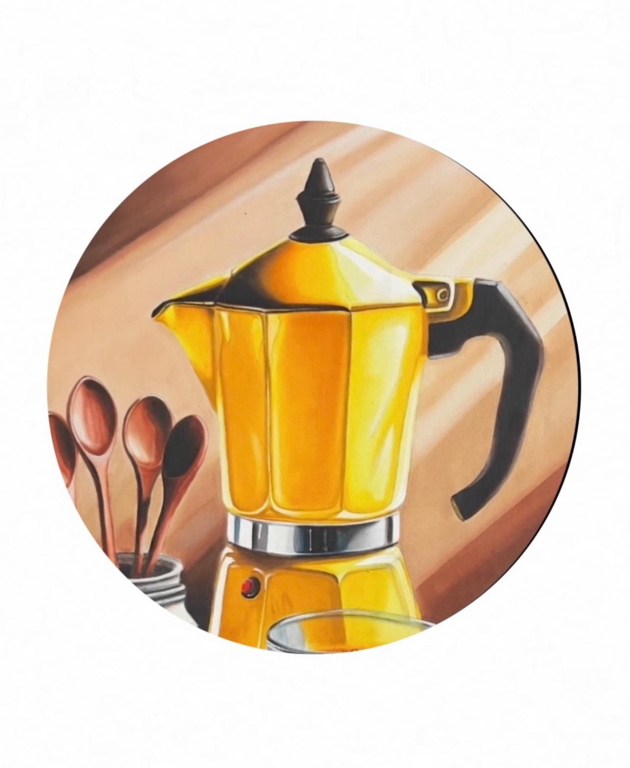 Cafeteira Amarela Italiana >
