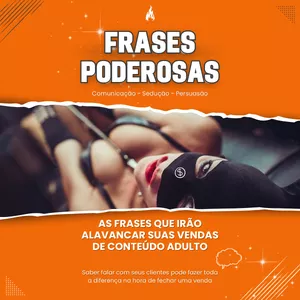 Imagem de capa para o Ebook Frases poderosas para a Venda de Conteúdo Adulto