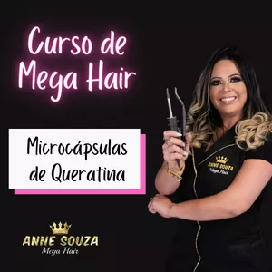 Imagem principal do produto Curso de Mega Hair - Microcápsulas de Queratina