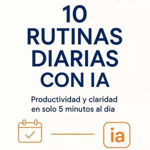 Imagen de portada para Ebook 10 Rutinas Diarias con IA — en Solo 5 Minutos