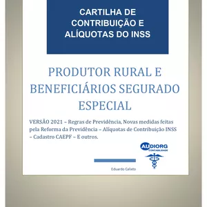 Imagem de capa para o Ebook Cartilha do Produtor Rural - Contribuição e Alíquotas do INSS
