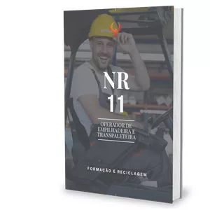 Imagem de capa para o Ebook Curso de NR11 para Operador de Empilhadeira e Transpaleteira