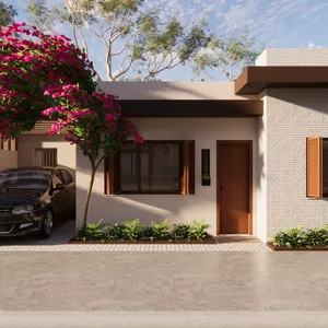 Imagem de capa para o Ebook PROJETO DE CASA 10X10 COM GARAGEM E ÁREA GOURMET