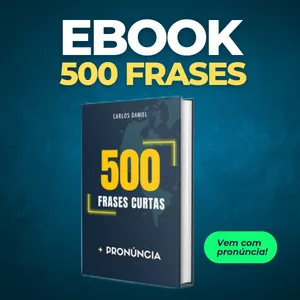 Imagem de capa para o Ebook 500 Frases em Inglês