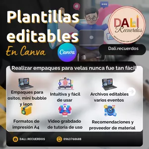 Imagen de portada para Curso online Plantillas editables para velas 