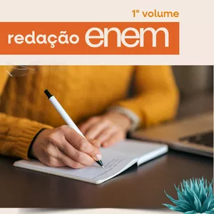Imagem de capa para o Ebook Redação Enem - 1º volume - Ebook com 15 propostas de redação inéditas modelo Enem
