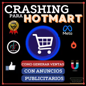Imagen de portada para Ebook "Crashing para Hotmart: Cómo Generar Ventas Masivas con Anuncios"