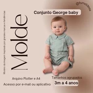 Imagem de capa para o Ebook Molde conjunto George baby 