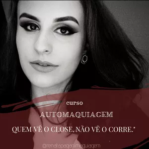 Imagem de capa para o Curso online Curso de Automaquiagem - Renata Pagani