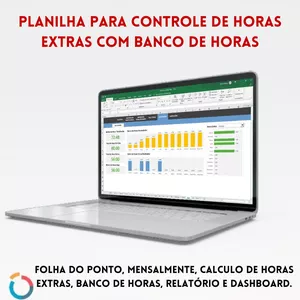 Imagem de capa para o Curso online Planilha para controle de horas extras com banco de horas