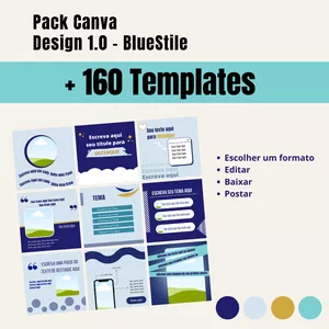 Imagem de capa para o Curso online Pack Canva - Design 1.0 Bluestile