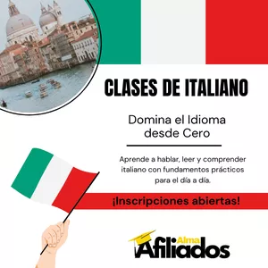 Imagen de portada para Curso online ▶Aprende Italiano desde Cero