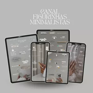 Imagem de capa para o Curso online Canal Figurinhas Minimalistas