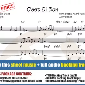 Cover image for Online course C'est Si Bon (Sheet Music + Backing Tracks)