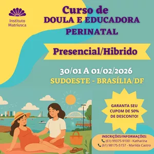 Imagem de capa para o Curso online CURSO DE DOULA E EDUCADORA PERINATAL HIBRIDO
