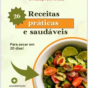 Imagem de capa para o Ebook E-book receitas saudáveis