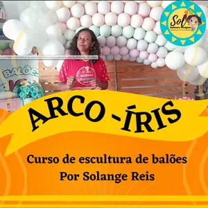 Imagem de capa para o Curso online Curso Arco íris de balões costumizados