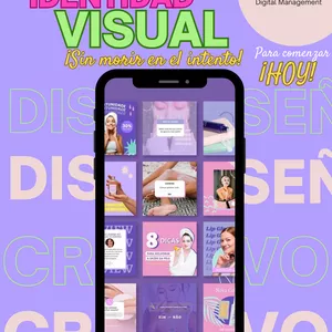 Imagen de portada para Ebook Guía "Crea tu identidad visual sin morir en el intento."