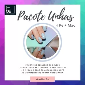 Imagem de capa para o Evento presencial Pacote Unhas - 4 PÉ+ MÃO SIMPLES