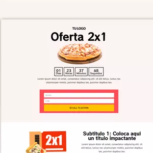 Imagen de portada para Curso online 31-. 👉 Landing Page + Página de Gracias para Pizzerías y Restaurantes - Compatibles para WordPress y Elementor PRO.