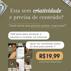 Imagem de capa para o Ebook Posts Prontos para Instagram – Criadores e Negócios Digitais