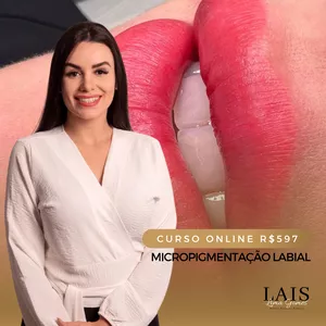 Imagem de capa para o Curso online PMU EXPERT LIPS - Micropigmentação Labial por Laís Lima