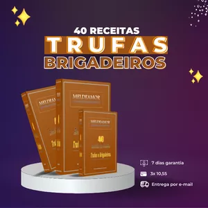 Imagem de capa para o Ebook TRUFAS e BRIGADEIROS: 40 RECEITAS FÁCEIS