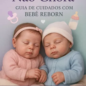 Imagem de capa para o Ebook Amor que Não Chora: Guia de Cuidados com Bebê Reborn