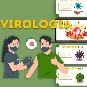 Imagem de capa para o Curso online Virologia - Template de PowerPoint