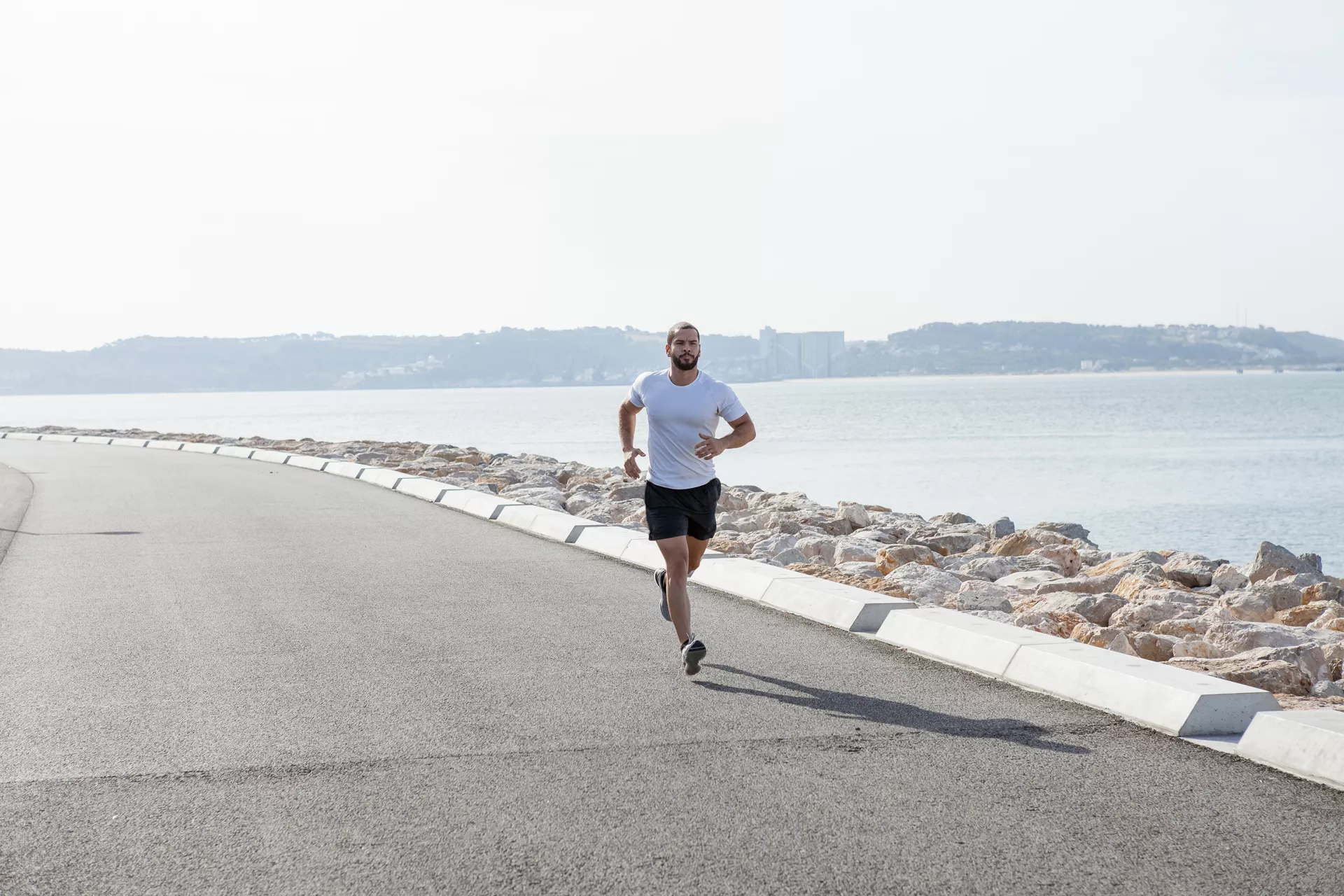 man running full of vitality and with confidence restored