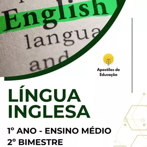 Imagem de capa para o Ebook Língua Inglesa 1º Ano 2º Bimestre (Ensino Médio) - Apostila com Planos de Aula