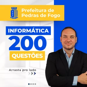 Imagem de capa para o Curso online 200 questões de informática - Pref. de Pedras de Fogo-PB