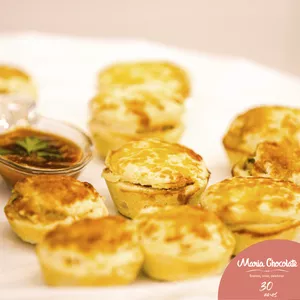 Imagem de capa para o Curso online Salgados Veganos para Festa por Maria Chocolate