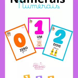 Imagem de capa para o Ebook Numerais para sala de aula