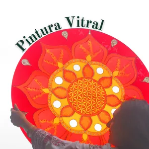 Imagem de capa para o Curso online Construindo Mandalas (2) - Pintura Vitral