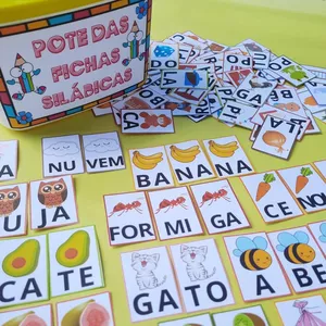 Imagem de capa para o Ebook POTE DAS FICHAS SILÁBICAS