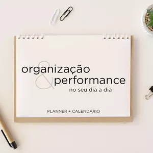 Imagem de capa para o Ebook Planner + Calendário | Organização & Performance 