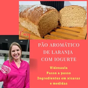 Imagem de capa para o Curso online PÃO AROMATICO DE LARANJA COM IOGURTE