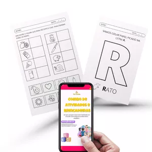 Imagem de capa para o Curso online Combo de Atividades e Brincadeiras para desenvolver o Conhecimento Alfabético e Consciência Fonológica, para crianças que estão na pré alfabetização.