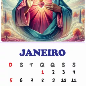 Imagem de capa para o Ebook 30 Bases para Calendário de Geladeira com Imagens do Sagrado Coração de Jesus - Kit Digital para Impressão