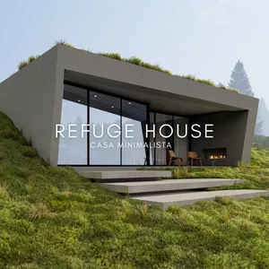 Imagem de capa para o Curso online PLANTA BAIXA CASA DE CAMPO DE 7X9,5 METROS MINIMALISTA - REFUGE HOUSE