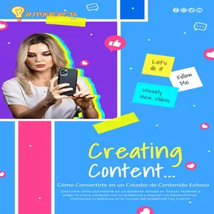 Imagen de portada para Ebook Creador de Contenido Exitoso: La Guía Definitiva para Iniciar, Crecer y Monetizar