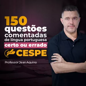 Imagem de capa para o Curso online CESPE - Questões Comentadas Português - Jean Aquino
