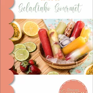 Imagem de capa para o Ebook curso de geladinho gourmet.