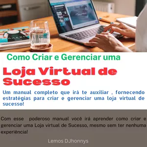 Imagem de capa para o Ebook Como Criar e Gerenciar uma LOJA  VIRTUAL de Sucesso