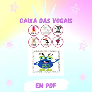Imagem de capa para o Ebook Caixa das Vogais 
